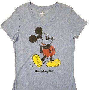 Disney Parks Authentic Original, Blue Ladies Mickey Mouse Shirt Size XL